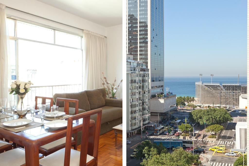 Completo Na De Copacabana, 3 , Em Andar Alto Com Vista Mar, Ar ,wifi, Tv Canais A Cabo, Pauloangerami Mvc18